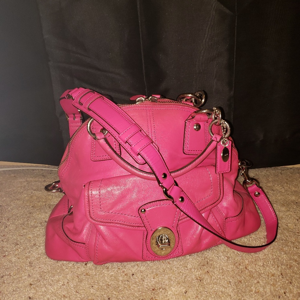 Coach Fuchsia Satchel